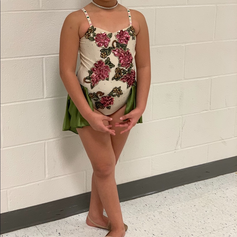 Child’s large leotard dance costume or figure skating costume